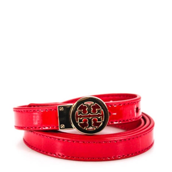 Tory Burch Accessories - Tory Burch Red Patent Leather reversible belt